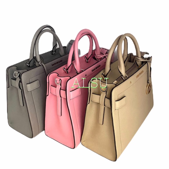 Michael Kors Rainer Medium Leather Satchel Pink - Picture 11 of 11